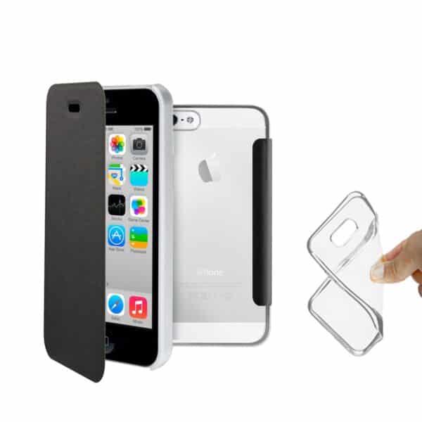 Coque arriere complete Noire pour iPhone 5S 1 1
