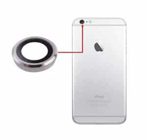 Lentille de protection camera argent pour iPhone 6S Plus 1 1