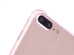 Lentille double camera arriere or rose pour iPhone 7 Plus 2 2 1