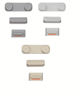 Lot de 3 boutons Bouton Power Mute et volume pour iPhone 5S 2