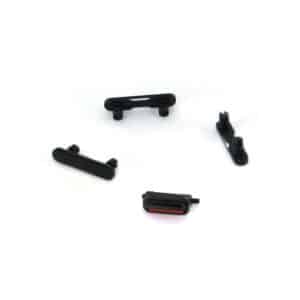 Lot de 4 boutons Noir mat pour iPhone 7 1
