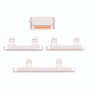 Lot de boutons blancs Volume Power Mute pour iPhone 12 mini 1