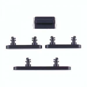 Lot de boutons noirs Volume Power Mute pour iPhone 12 mini 1
