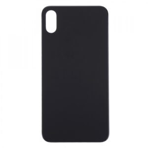 Vitre arriere avec grand trou Noire pour iPhone Xs